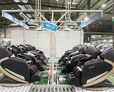 Massage chair assembly area