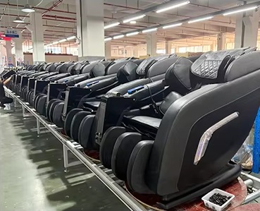 Finished massage chairs in the factory